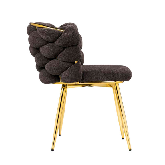 Стул на металлокаркасе Rendi gold / gray Стул на металлокаркасе Rendi gold / gray - фото 3