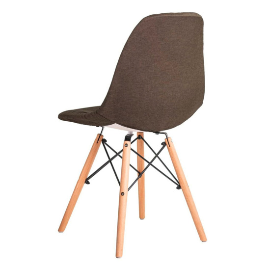 Чехол Е01 на стул Eames, уплотненный коричневый - фото 2