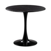 Фотография товара Стол Тулип 90х73 мрамор черный / черный от компании ChiedoCover.