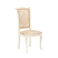 Фотография Деревянный стул Керия слоновая кость / золото патина от производителя ChiedoCover, картинка продукции, реальное фото товара Настоящее фото товара Деревянный стул Керия слоновая кость / золото патина, произведённого компанией ChiedoCover