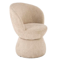 Настоящее фото товара Стул кухонный Naiad, бежевый, произведённого компанией ChiedoCover