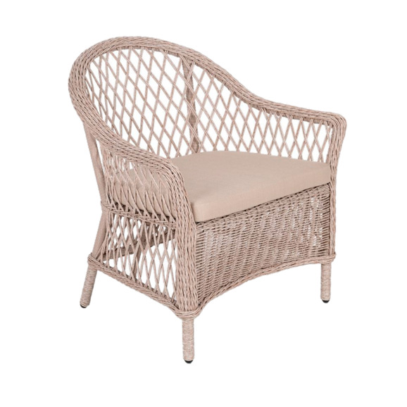 Кресло Navo, ирбис, ротанг - фото 1