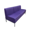 Диван Компакт трехместный, фиолетовый