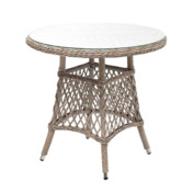 Фотография товара Эспрессо плетеный круглый стол, диаметр 80 см, бежевый от компании ChiedoCover.