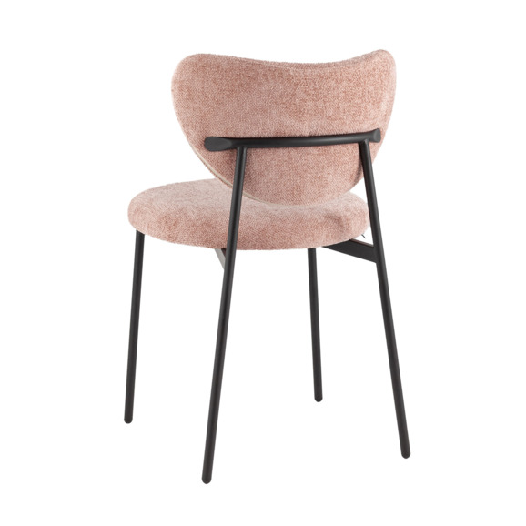 Стул Рина, шенилл пыльно-розовый - фото 4