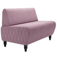 Настоящее фото товара Диван Лотик, велюр, сиреневый, произведённого компанией ChiedoCover