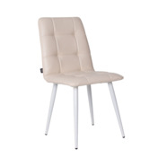 Фотография товара Стул Olys, кожзам Марвелл крем, ножки металл 32*18 RAL 9003 муар от компании ChiedoCover.