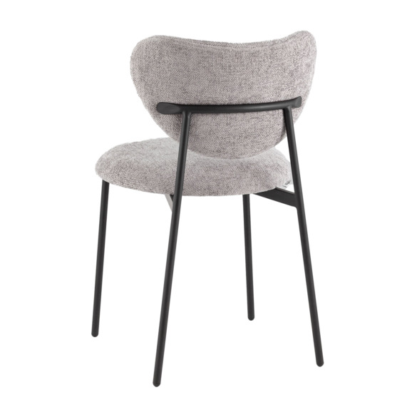 Стул Рина, шенилл серый - фото 3