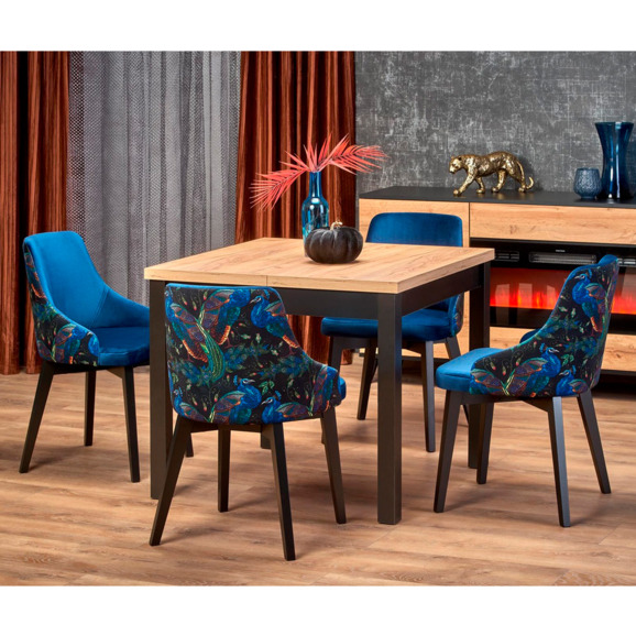 Стол раскладной Helix, дуб крафт, чёрный Стол раскладной Helix, дуб крафт, чёрный - фото 4