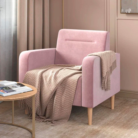 Кресло Папилла, велюр, сиреневый Кресло Папилла, велюр, сиреневый - фото 5