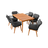 Настоящее фото товара Комплект Лиссо, черный металлик, ротанг, произведённого компанией ChiedoCover