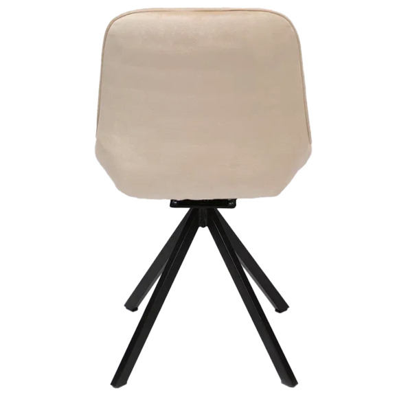 Стул Мускус, пирамида, велюр, бежевый, черный - фото 5