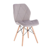 Фотография товара Стул Hes, светло-серый, велюр от компании ChiedoCover.