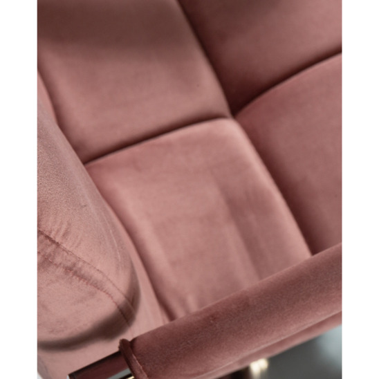 Барный стул Фолкрик, пудрово-розовый велюр - фото 6