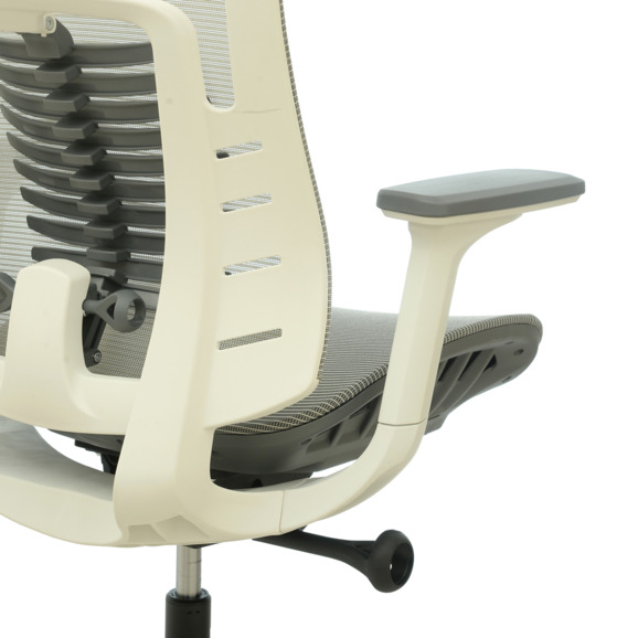 Офисное поворотное кресло Sparx ft-1 raze plus white / grey, mesh, светло-серый - фото 5