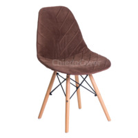 Настоящее фото товара Чехол Е03 на стул Eames, коричневый, произведённого компанией ChiedoCover