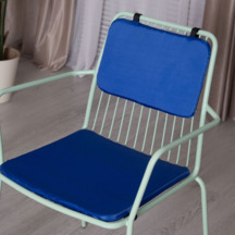 Фотография товара Стул Лион с подушкой 01, каркас мятный, подушка синяя от компании ChiedoCover.