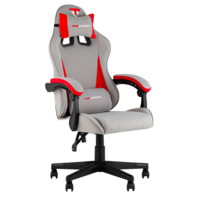 Настоящее фото товара Кресло спортивное TopChairs Phantom ткань серо-красный, произведённого компанией ChiedoCover