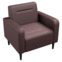 Настоящее фото товара Кресло Папилла, экокожа, коричневый, произведённого компанией ChiedoCover