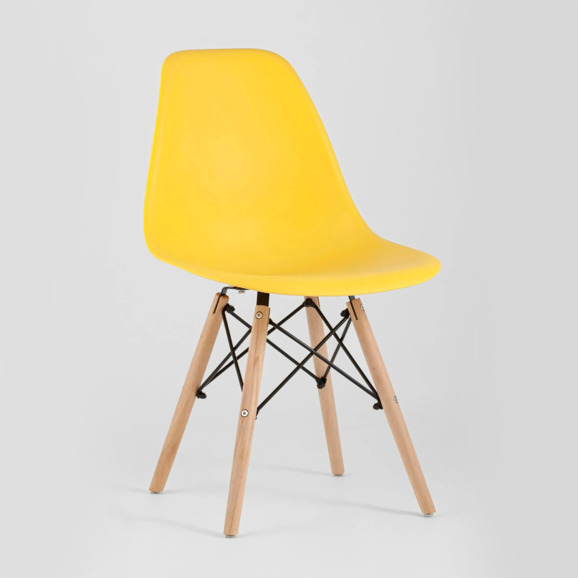 Стул Eames DSW желтый - фото 4