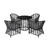 Фотография товара Комплект Viro, черный металлик, ротанг от компании ChiedoCover.