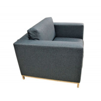 Настоящее фото товара Кресло Марлоу, рогожка нептун 19, серое, произведённого компанией ChiedoCover