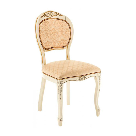 Стул Лауро патина золото / бежевый Стул Лауро патина золото / бежевый - фото 1