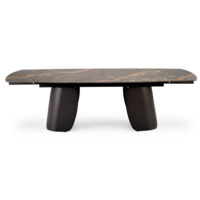 Фотография Стол обеденный Asteroid, черный мрамор, черный Фотография товара Стол обеденный Asteroid, черный мрамор, черный от компании ChiedoCover.