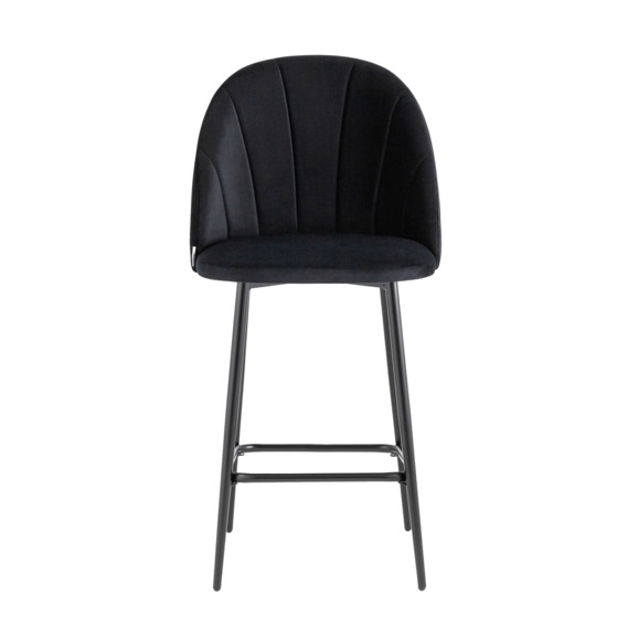 Стул полубарный Логан СН, велюр, черный - фото 6