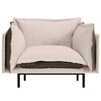 Фотография товара Кресло Barcelona, бежевый, коричневый от компании ChiedoCover.