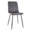 Настоящее фото товара Стул кухонный Nocturne, серый, черный, произведённого компанией ChiedoCover