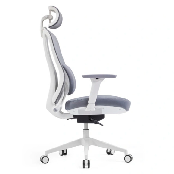 Офисное поворотное кресло Sparx fx-18 pillow white, серый - фото 2