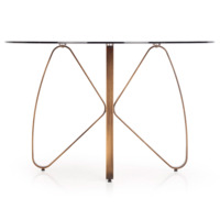 Фотография товара Стол Pressure, золото античное, коричневый от компании ChiedoCover.