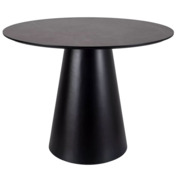 Фотография товара Стол обеденный Decimal, эффект серого мрамора, черный от компании ChiedoCover.