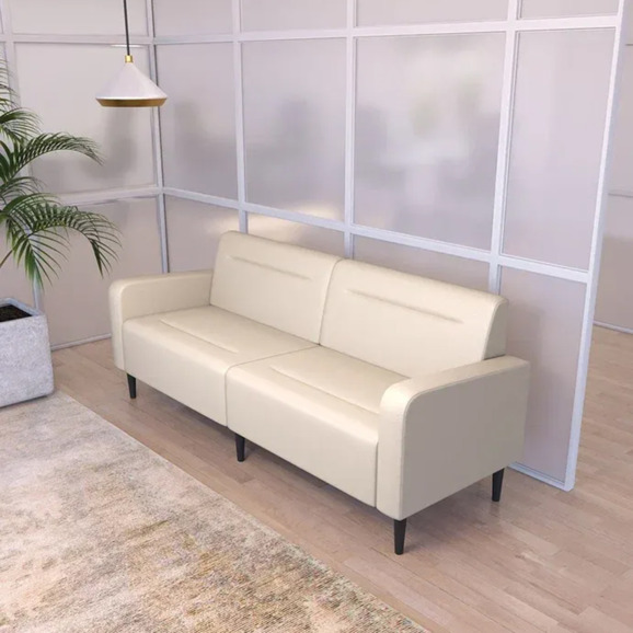 Диван Папилла, экокожа, 182 см, кремовый Диван Папилла, экокожа, 182 см, кремовый - фото 4