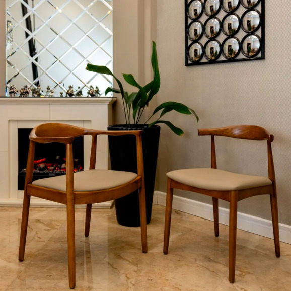 Стул Селфи деревянный с подлокотниками - фото 5