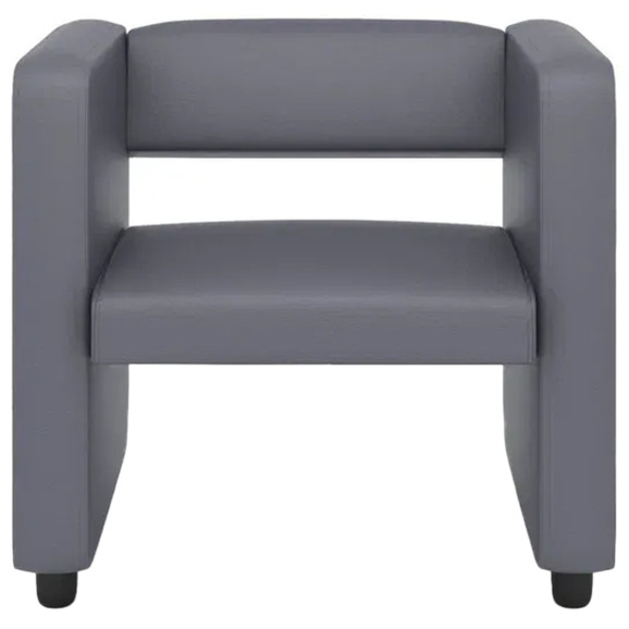 Кресло Тепал, экокожа, серый Кресло Тепал, экокожа, серый - фото 2