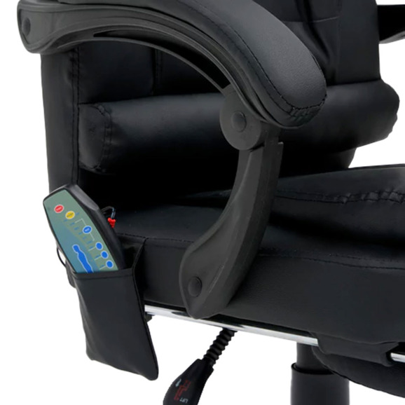 Кресло офисное Null, черный, 6 массажных модулей - фото 15