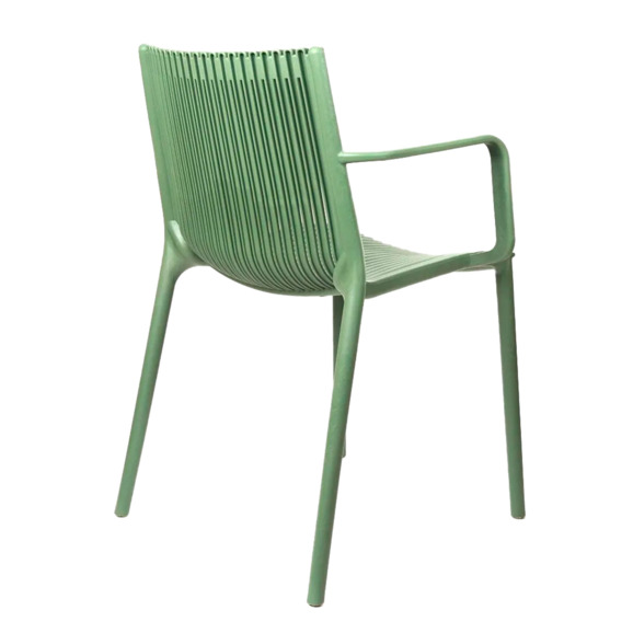 Стул пластиковый Милти с подлокотниками, зеленый - фото 3