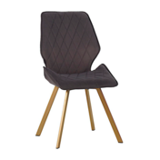 Фотография товара Стул мягкий поворотный, горький шоколад, велюр, каркас металл, шампань от компании ChiedoCover.