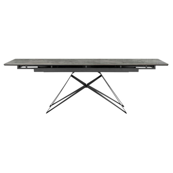 Керамический стол Блэкберн 160(220)х89 серый мрамор baolai / черный - фото 3