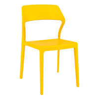 Настоящее фото товара Стул пластиковый Snow, желтый, произведённого компанией ChiedoCover