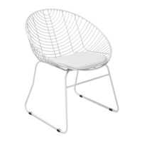 Настоящее фото товара Стул Frey, белый, произведённого компанией ChiedoCover