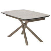 Фотография товара Стол RIVOLI 140 MATT LATTE STONE SOLID CERAMIC / TAUPE от компании ChiedoCover.