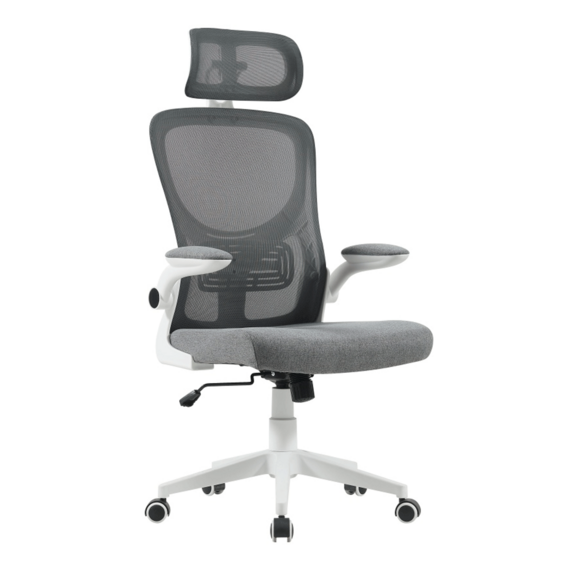Кресло офисное TopChairs Airone, серый, в ткани - фото 1
