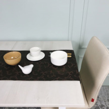 Фотография товара Дорожка для стола, ткань Мати, тёмно-коричневая от компании ChiedoCover.