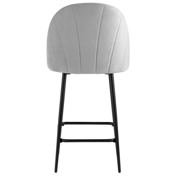 Стул полубарный Логан SN, велюр, светло-серый - фото 4