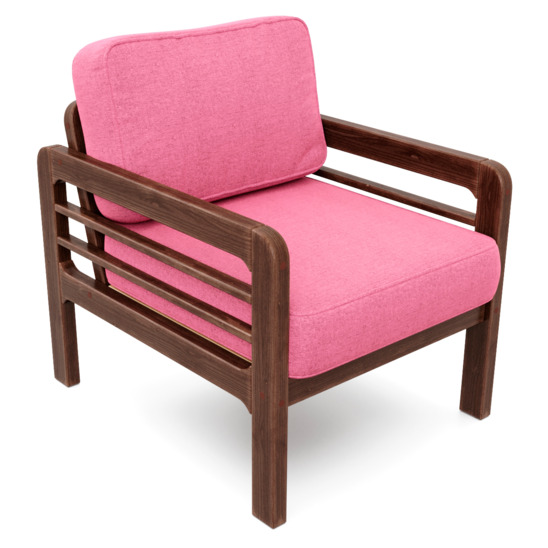 Кресло Эмма, розовое - фото 1