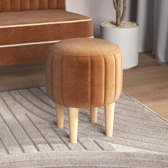 Пуф Ноотропик, круглый, охра - фото 2