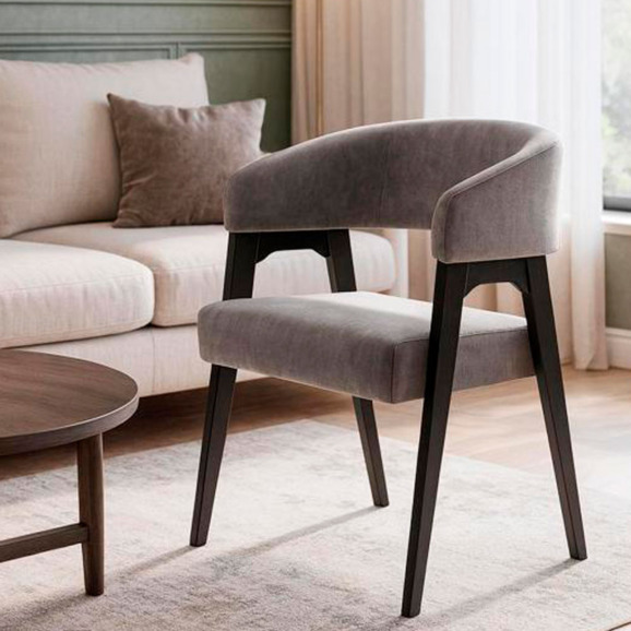 Деревянный стул Невада 1 ткань 234 / черное дерево - фото 7